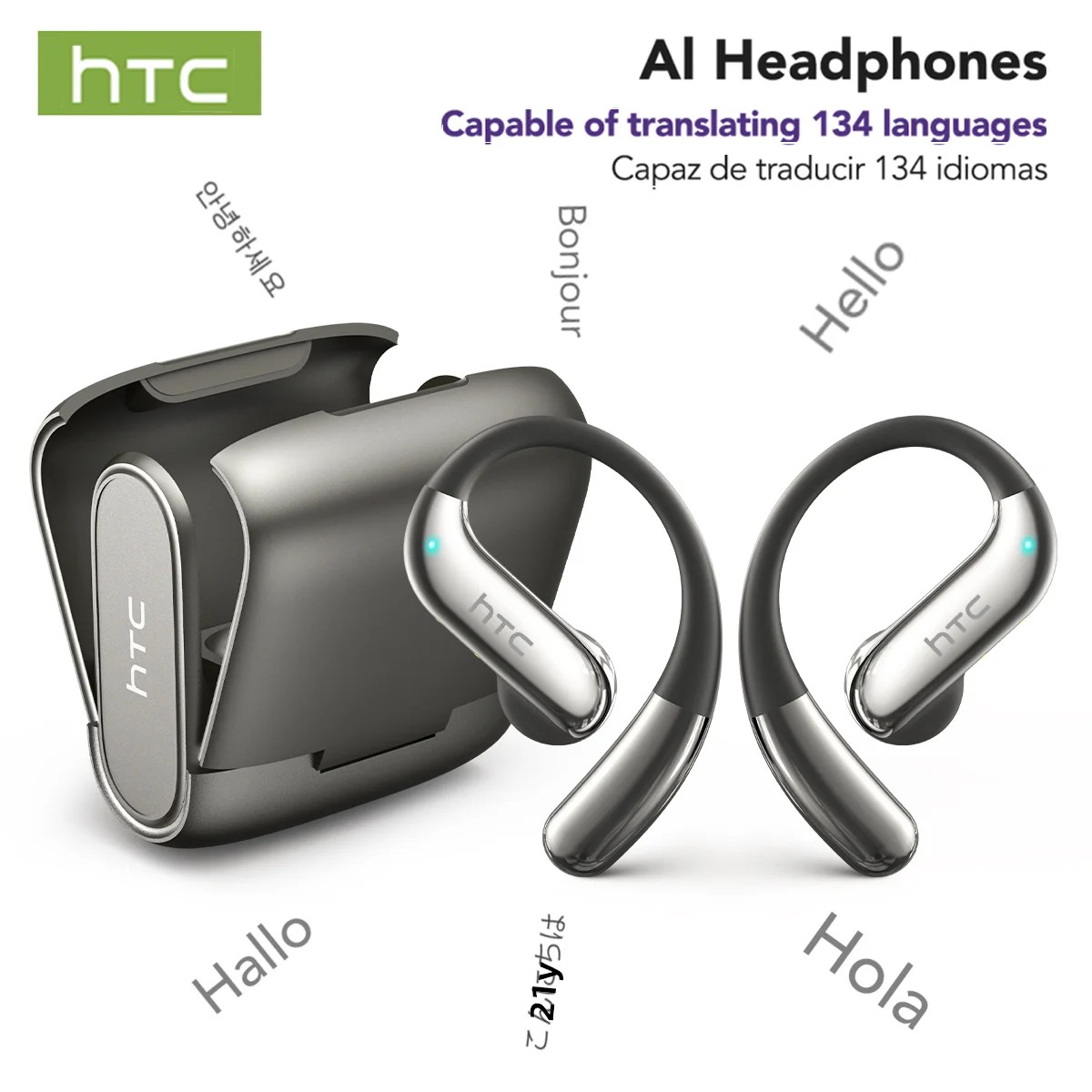 Wired Earphone Lightning - HTC NE23 Bluetooth V6.0-Kopfhörer OWS Sport-Funkkopfhörer