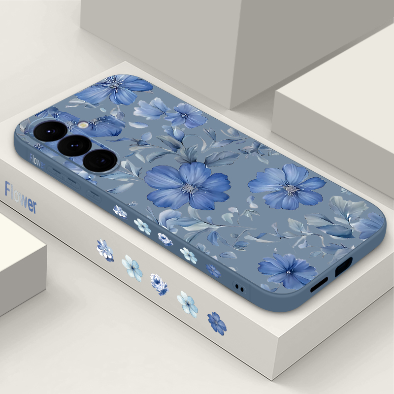 Samsung Galaxy A55 - Blumen- und Pflanzenmuster Handyhülle für Samsung