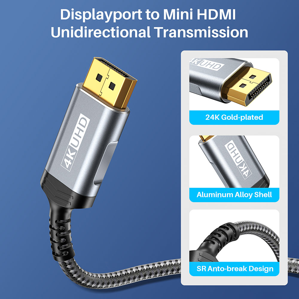 DisplayPort-zu-Mini-HDMI-Kabel – Tablet Lap Desk Bewertung und Preis