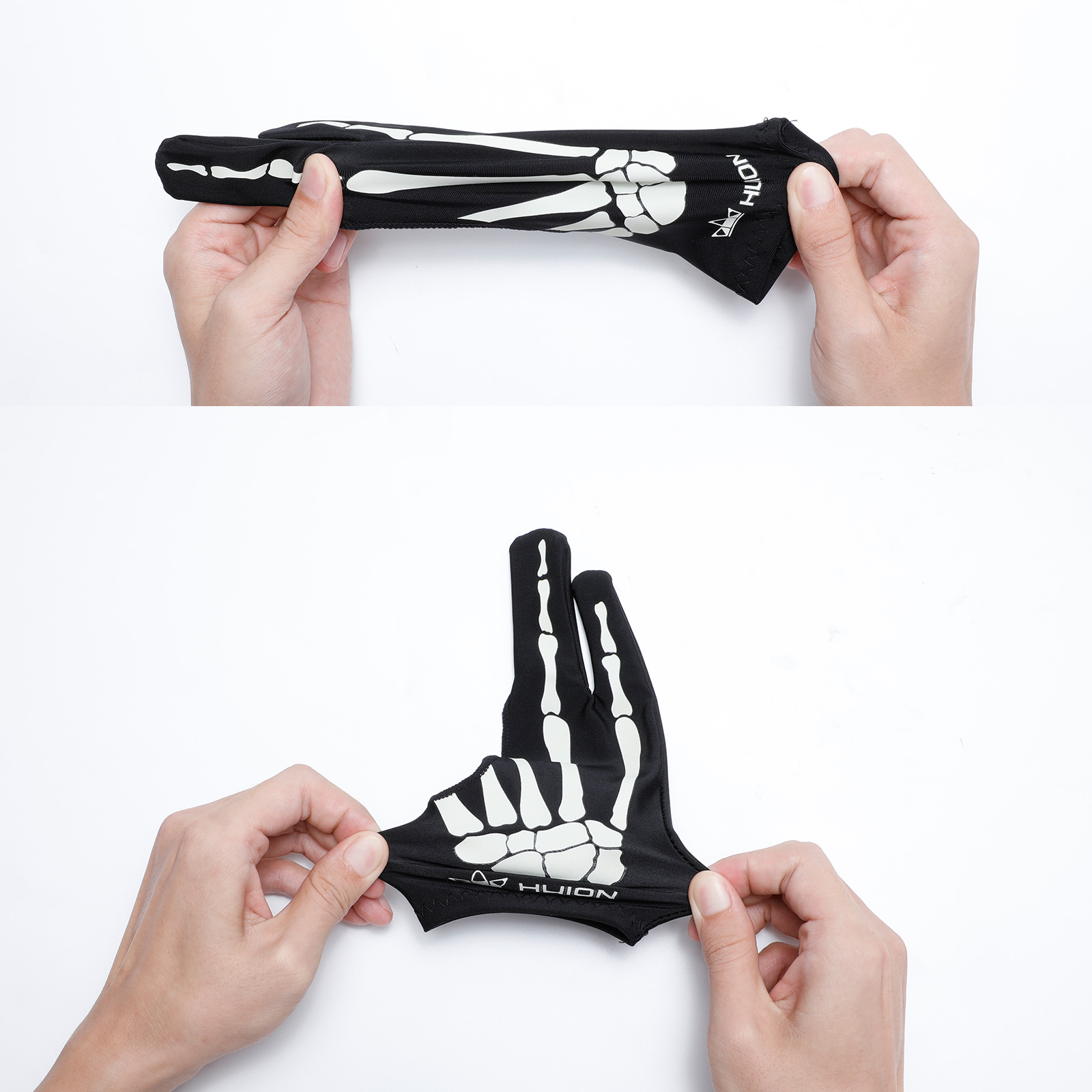 Huion Skeleton Handschuh Zwei- – Drawing Glove Artist Bewertung und Preis