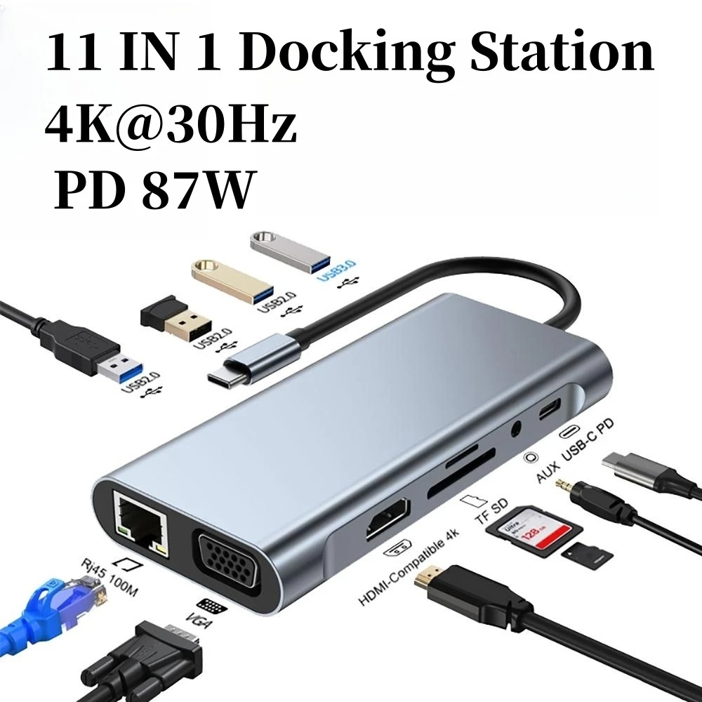 4/7/8/11in1 Docking Hub 4K USB – Usb Hub Type C Bewertung und Preis